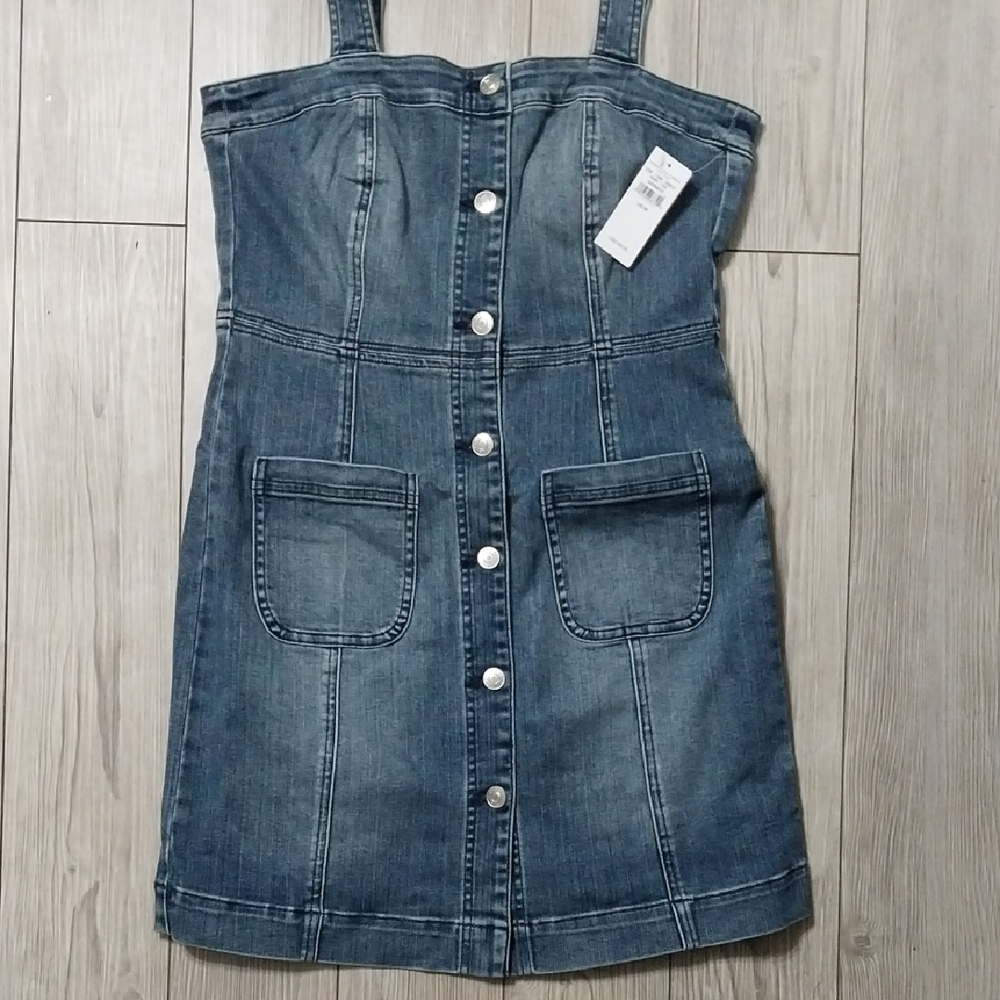 Denim Button-Down Dress
